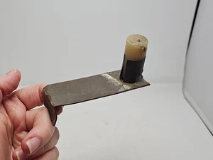 Antique 19th Century Primitive Tin Finger Candlestick Candle Holder Light (4") - Picture 1 of 14