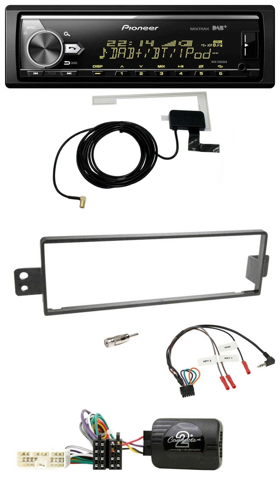 Pioneer Bluetooth DAB USB Lenkrad Autoradio für SsangYong Rexton 2003-2006 ohne - Bild 1 von 4