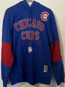 Mitchell & Ness Chicago Cubs Vintage Logo Fleece Hoodie-Größe, Medium-Neu mit Etikett UVP $ 100 - Bild 1 von 10