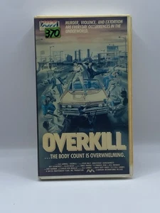 Overkill 1987 VHS Tape Rare 80s Action Vista Home Video HTF Yakuza Cheese - Picture 1 of 4