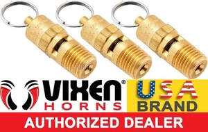 145 PSI ¼"NPT MALE SAFETY VALVE PRESSURE RELIEF AIR TANK REGULATOR 3PK VXA7145-3 - Picture 1 of 3