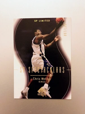 CHRIS WEBBER 2003-04 Upper Deck Sp Authentic SPECTACULARS LIMITED GOLD /100 - Image 1 of 2