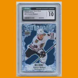 Connor Bedard #IB-5 2023-24 Allure Iced Breakaway CGC 10 PSA Chicago Blackhawks - Imagen 1 de 3