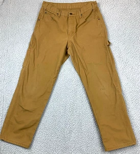 Dickies Duck Canvas Carpenter Pants Men’s 32x30 Brown Workwear - Picture 1 of 11