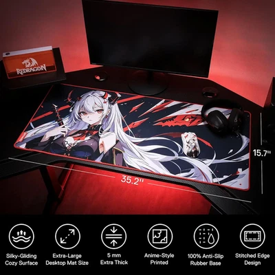 Anime Gaming Mauspad XXL – Mousepad 33x25 / 90x40 cm – Rutschfest & Präzise - Bild 1 von 4