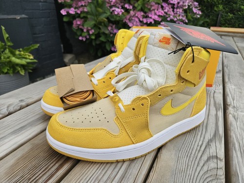 Nuovissime Nike Air Jordan 1 Zoom Air giallo su giallo taglia 8