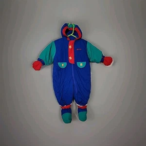 Disney Winnie Puuh Bär Vintage Schneeanzug Fäustlinge/Stiefel 18 Monate K&R  - Bild 1 von 21