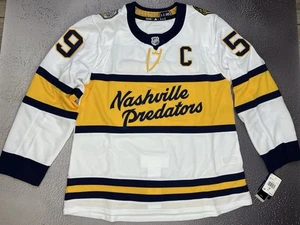 Neu Adidas Nashville Predators Herren weiß Authentic Trikot Josi 59 Größe 50 - Bild 1 von 7