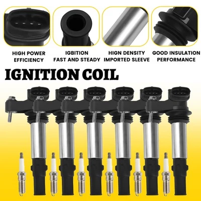 Fits Holden Adventra Commodore Rodeo 3.6L 2004-2008 V6 Ignition Coil+Plugs+Gskt - image 1 of 4