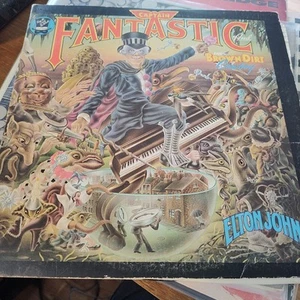 Elton John: Captain Fantastic N The Brown Dirty Cowboy LP EX All Items Included - Picture 1 of 9