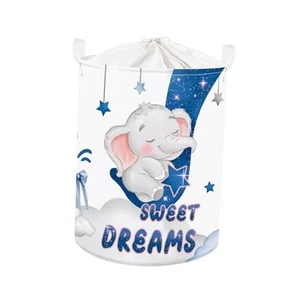 Sleeping Animals Baby Laundry Hamper Collapsible Clothes Kids Storage Basket - Picture 1 of 8