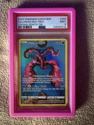 Pokemon Galarian Moltres TCG SWSH284 Sword & Shield Promo Card 2023 PSA 9 - Image 1 of 4
