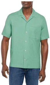 Gap Men's Green Short Sleeve Button-Up Linen Shirt - Chest Pocket  Size Medium - Picture 1 of 8