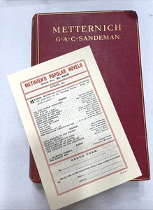 Metternich G A C Sandeman 1911 1st Ed Methuen HC w/10 Illustrations Inscribed - Bild 1 von 24
