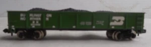 Burlington Northern Railroad Car 553556 cabinovia con carico carbone scala N lunga 3" - Foto 1 di 5