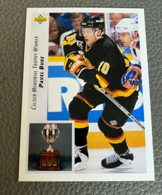 Pavel Bure 1992-93 Upper Deck #431 CALDER WINNER card Vancouver Canucks - Image 1 of 2