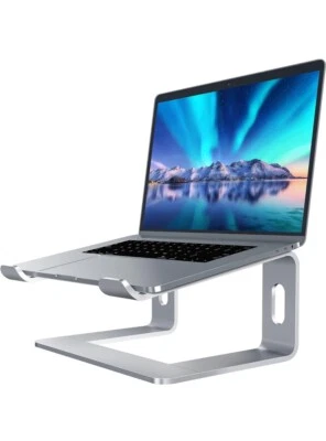 SOUNDANCE Laptop Stand, Aluminum Computer Riser, Ergonomic Laptops Elevator f.. - Image 1 of 4