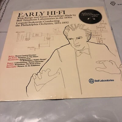 EARLY HI-FI - 1930s Bell Telephone Recs LEOPOLD STOKOWSKI - BELL LAB ST LP 1979 - Image 1 of 4