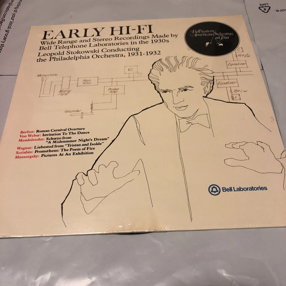 EARLY HI-FI - 1930s Bell Telephone Recs LEOPOLD STOKOWSKI - BELL LAB ST LP 1979 - Image 1 of 4