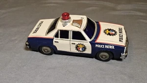 Vintage Yonezawa Toys Tin Talking Friction Police Car Japan Working Sounds Great - Picture 1 of 9