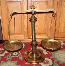 Vintage Decorative Scale American Eagle Hands Of Justice Scale Brass Metal Eagle