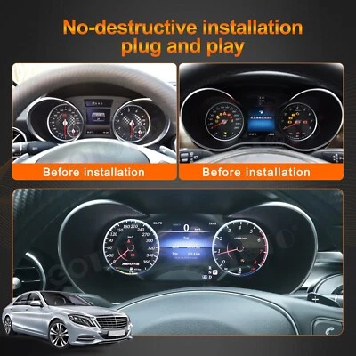 Cuadro de instrumentos digital LCD compatible con Mercedes Benz Clase C W205 15-18 Foto 1 de 4