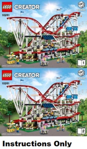 LEGO ISTRUZIONI SOLO MONTAGNE RUSSE 10261 Libro nuovo 1+2 da set Creator - Foto 1 di 2