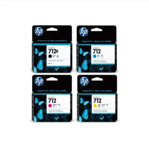 SET HP Genuine 712 3ED29A 3ED67A 3ED68A 3ED69A High Yield Value Pack - Picture 1 of 1
