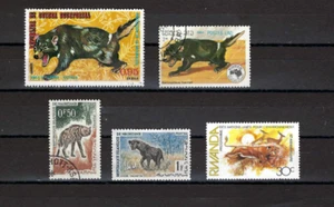 MAMIFEROS CARNIVOLOS.-  GUINEA.- LAOS.- MAURITANIA.- RWANDA - Picture 1 of 1