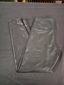 Aerie Womens Black Hugger Crackle Leggings Size Large - Picture 1 of 8