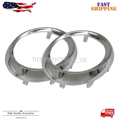 Par de luces antiniebla bisel cromo molduras anillos cubierta para Toyota Sienna SE 11-17 Foto 1 de 4