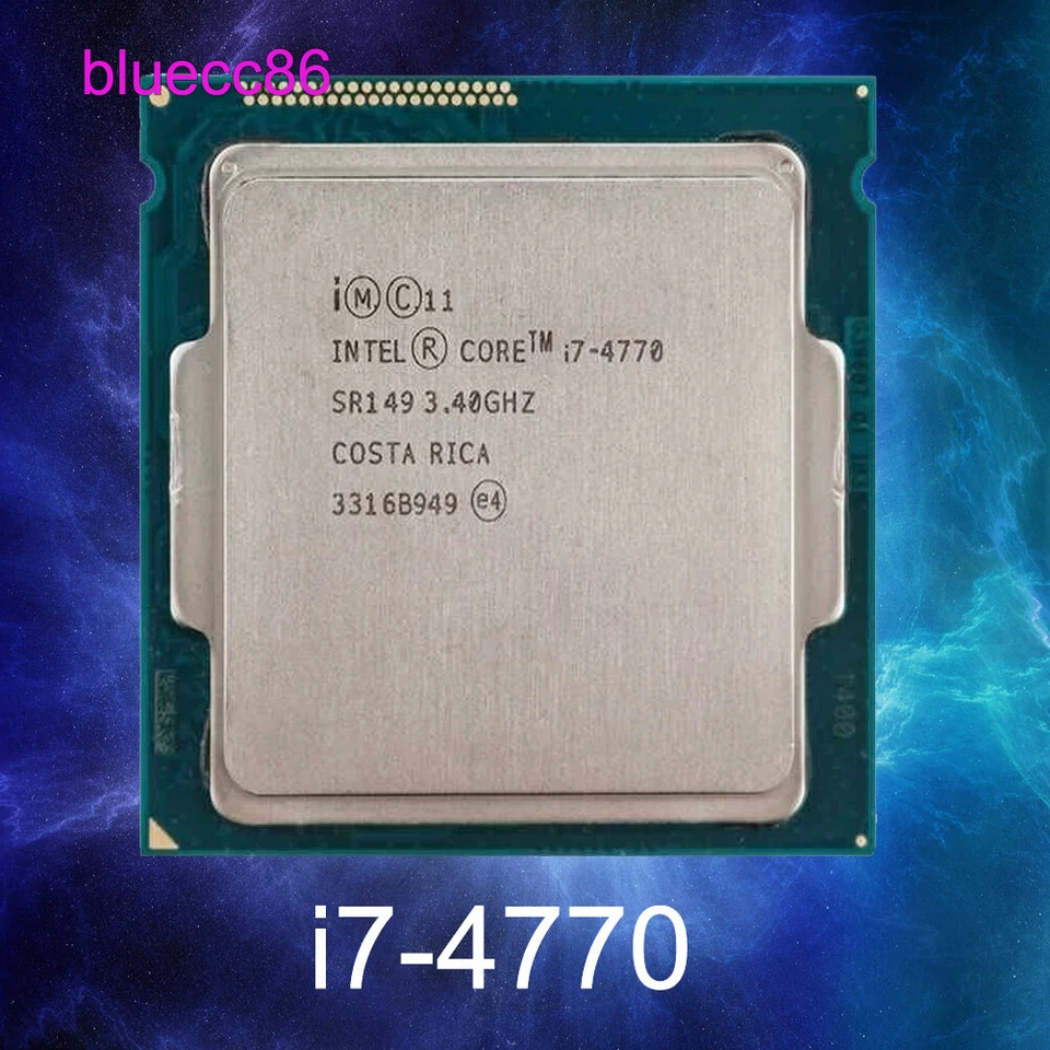 Intel Core i7-4770 FCLGA1150 3.4GHz 4C/8T 8MB 5GT/s 84W CPU Processor - Image 1 of 1