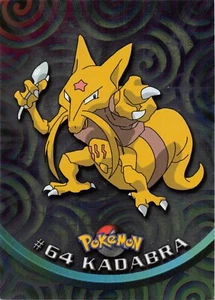 Kadabra #64 - BLUE LOGO - SILVER HOLO SERIES 1 - TOPPS Pokemon Cards - LP/P - Picture 1 of 2