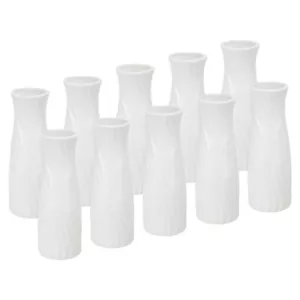 PATIKIL Flower Vase, 10 Pack Plastic Vase for Flowers Small Tall Floral Vase ... - Picture 1 of 6