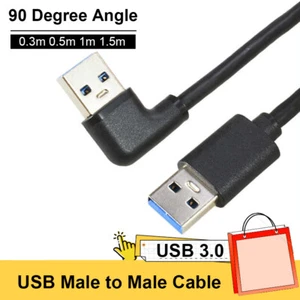 USB 3.0 Cable USB A Male to A Male High-Speed Extension Lead 0.3m/0.5m/1m/1.5m - Picture 1 of 17