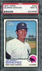 Celerino Sánchez 1973 Topps #103 PSA 9 ¡como nuevo! - Imagen 1 de 2