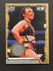 2022 Upper Deck AEW - Jamie Hayter #60 Mat Relic Gold Parallel - Picture 1 of 2