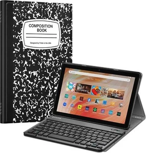 Keyboard Case for Amazon Fire HD 10 (13th Gen 2023) Slim Lightweight Stand Cover - Picture 1 of 15