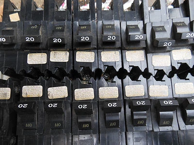 FPE Federal pacific NB120 1pole 20amp 120v circuit breaker NB type bolt on - Image 1 of 2