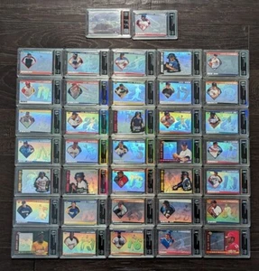 1993 Upper Deck Diamond Gallery Hologram Set 37 Graded Rare 113938/123,600 made - Picture 1 of 24