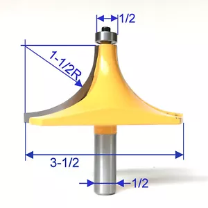 1pc 1/2" SH 1-1/2" Radius Round Over Router Bit sct-888 - Picture 1 of 12