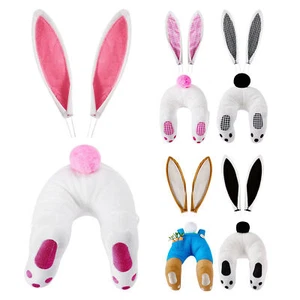 3*Easter Bunny Wreath Attachment Wall Hanging Easter Cute Cartoon Rabbits Decor - Picture 1 of 17