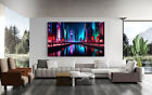 Neon City Painting CANVAS PRINT Wall Decor Giclee Art Poster Home Decor