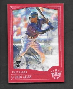 GREG ALLEN 2018 DIAMOND KINGS FRAMED RED ROOKIE #91 CLEVELAND INDIANS - Picture 1 of 1