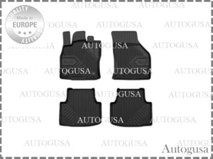 NEW LHD BLACK RUBBER FLOOR MATS CAR LINERS ALL WEATHER FOR SEAT LEON 2020- - Picture 1 of 6
