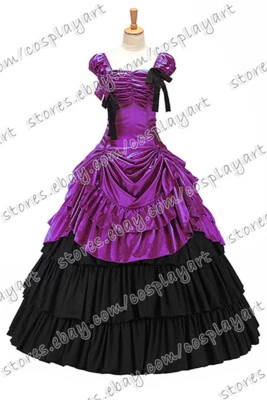 Vestido Belle Lolita Victoriano Gótico Flor En Niveles Correa de Boda En Capas para Mujer Foto 1 de 4