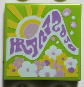 Lego Fliese 2x2 mit Rille BeatBit Album Cover Sonne und Sonnenschein - Bild 1 von 1