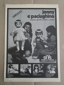 # ADVERTISING BAMBOLE EFFE / JONNY E PAGIUGHINO - 1971 VEDI ALTRE DISPONIBILI - Imagen 1 de 4