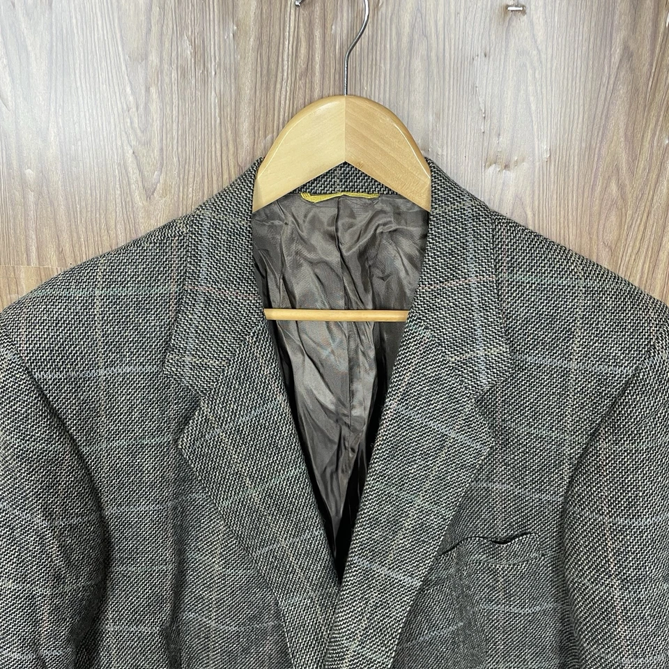 Abrigo Deportivo Kuppeheimer Edición Premier Para Hombre 46L Marrón Multicolor Cuadros Tweed Foto 1 de 4