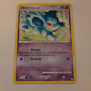 Nidorina Pokemon Card Level 25 HP 80 56/123 Regular 2007 - Picture 1 of 2